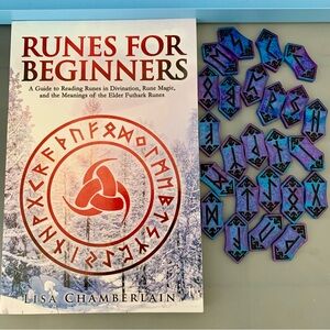 RESIN RUNES SET w/Book!